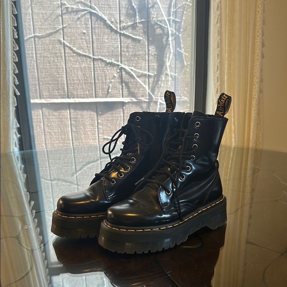 Black Leather Women's Boots